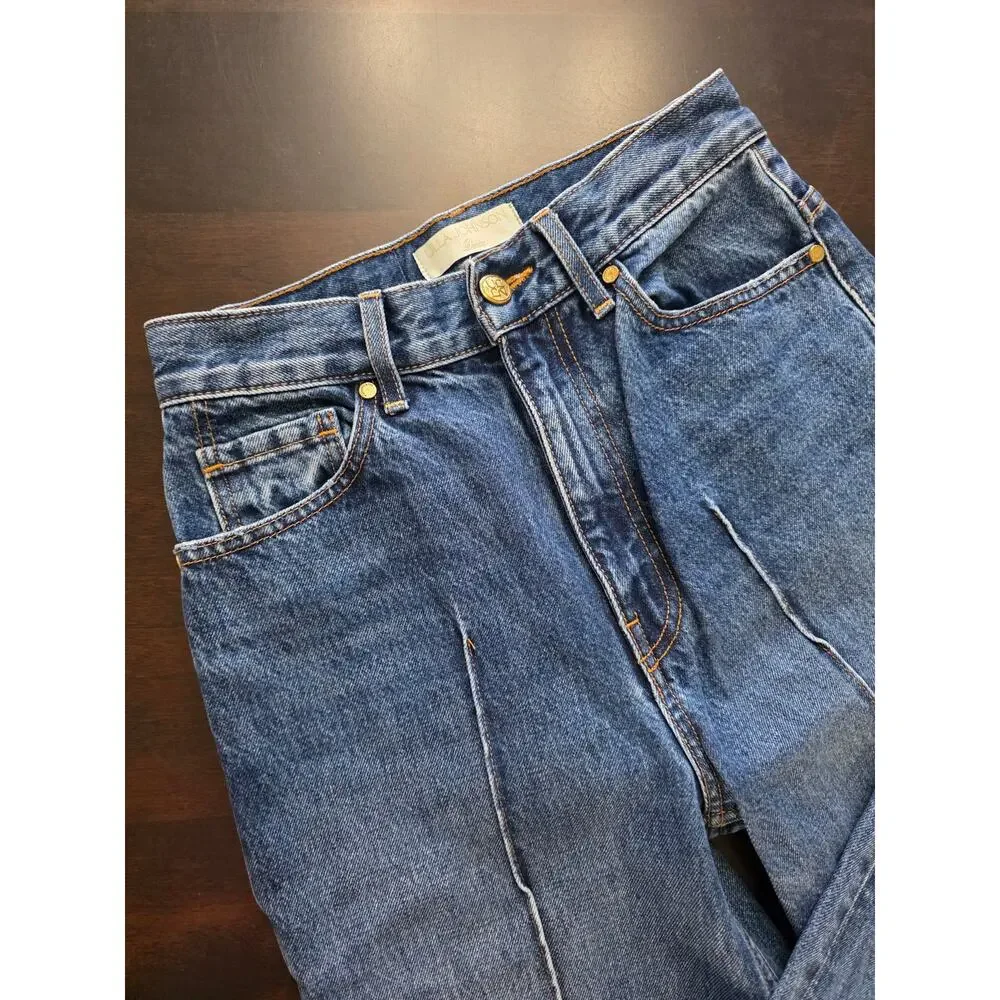 Ulla Johnson Genevieve Jeans Cuffed Hem Size 26 - Picture 3 of 9